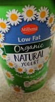 Organic natural yogurt low fat