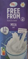 Free from lactose milk uht