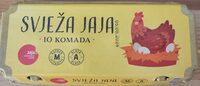 Svježa jaja razred M, klasa A
