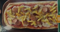 Pizza alla pala wurstel e patatine