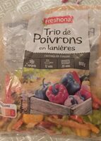 Trio de poivrons en lanières