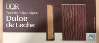 Turrón chocolate. Dulce de leche