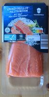 Frisches Lachsforellen-Filet mit Haut