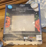 Goats cheese and roasted red pepper Quiche
