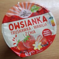 Owsianka truskawka-wanilia z chia