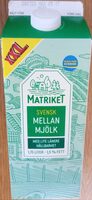 Matriket Svensk mellanmjölk med lite längre hållbarhet XXL