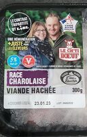 Viande hachée race charolaise 5% mat gr