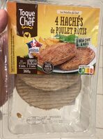 4 hachés de poulet rôtis