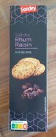 Sablés rhum raisin