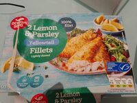 2 Lemon &Parsley Yellowtail Fillets