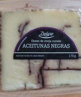 Queso de oveja curado con aceitunas negras