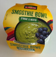 Smoothie bowl spinach and mint