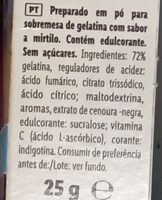 Gelatina savor Mirtilo