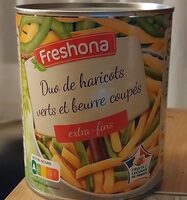 Duo de haricotsverts et beurre coupés