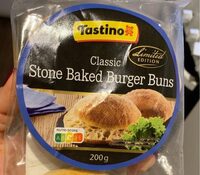 Stone baked burger buns