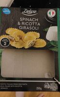 Spinach and ricotta girasoli