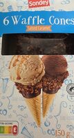 Waffle Cones With Salted Caramel