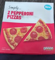 Simply 2 pepperoni pizzas