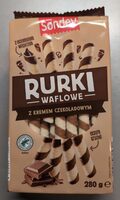 Rurki waflowe z kremem czekoladowym