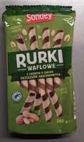 Rurki waflowe z kremem o smaku orzeszków arachidowych