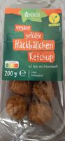 Vegane gefüllte Hackbällchen Ketchup
