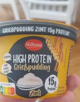 High protein grießpudding Zimt