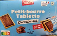 Petit beurre tablette chocolat au lait