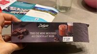 Trio de mini mousses au chocolat noir