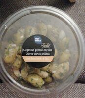 Olives vertes grillées a l ail