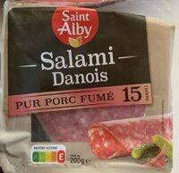 Salami danois pur porc fume aubois de hetre