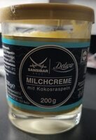 Milchcreme mit Kokosraspeln