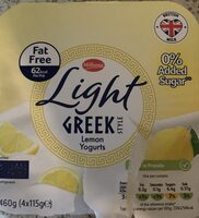 Light Greek yoghurt lemon