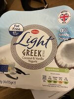 Greek Style Coconut & Vanilla Yogurts