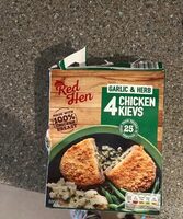 Garlic and herb chicken kievs