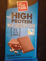 High protein milk chocolate crisp