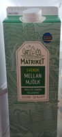 Svensk Mellanmjölk 1,5 % Fett