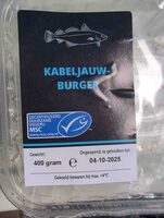 Kabeljauw burger