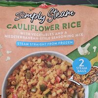 Cauliflower Rice with vegetables and a Mediterranean-style seasoning mix