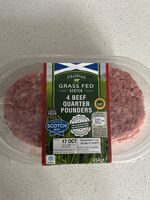 Grass Fed 4 Beef Quarter Pounders