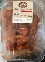 6 Brochettes de poulet marinées Paprika
