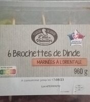 6 Brochettes de dinde marinées à l'orientale