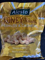 Alesto honey roasted peanuts and cashews