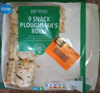 9 snack ploughman's rolls