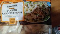 Sliced cooked chicken breast