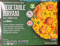 Vegetable Biryani with Turmeric Rice