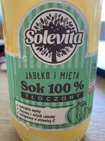 Sok 100% tłoczony jabłko i mięta