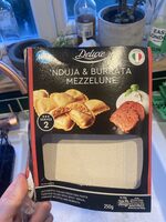 Nduja & Burrata Mezzelune
