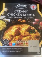 Creamy Chicken Korma with pilau rice