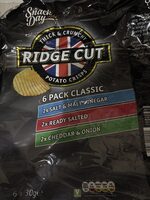 Ridge Cut Crisp Cheddar & Onion