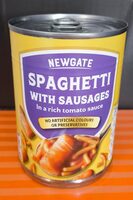 SPAGHETTI WITH SAUSAGES In a rich tomato sauce